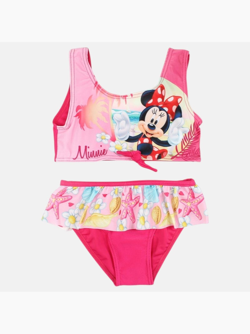 Disney - Maillot de bain enfant imprimé Rose fushia - Kiabi