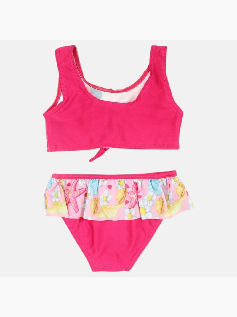 Disney - Maillot de bain enfant imprimé Rose fushia - Kiabi