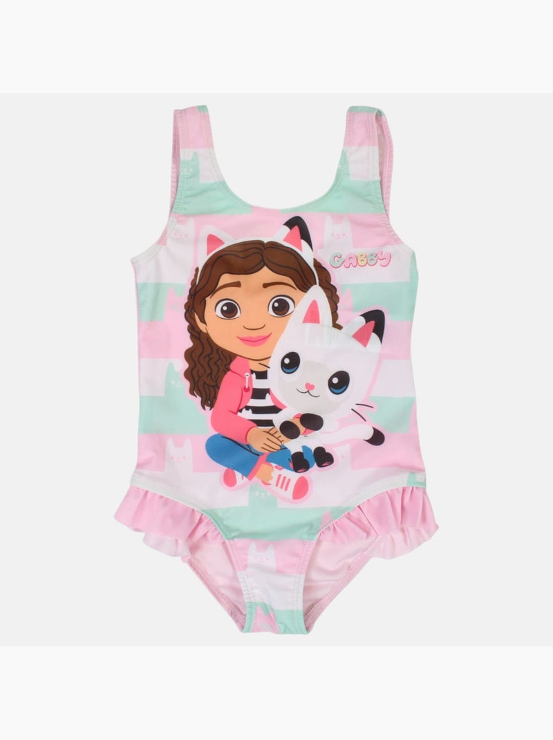 Disney - Maillot de bain fille une pièce imprimé Rose - Kiabi