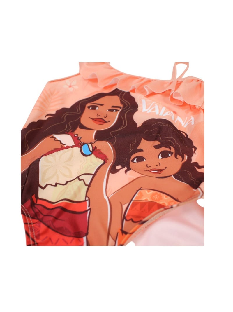 Disney - Maillot de bain Fille Vaiana Orange - Kiabi