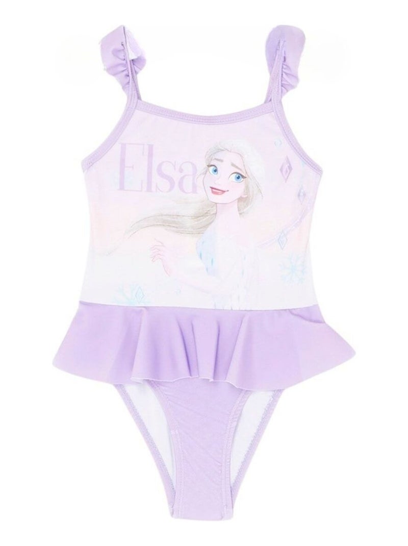 Disney - Maillot De Bain imprimé La Reine Des Neiges Violet - Kiabi