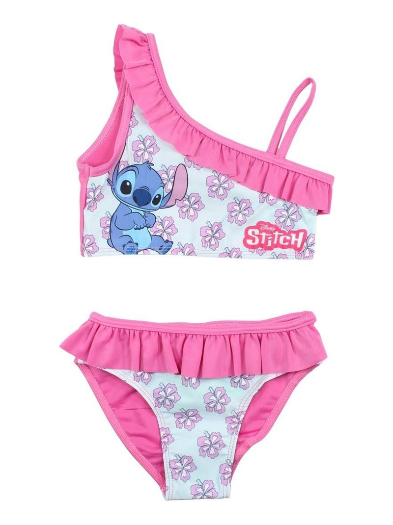 Disney - Maillot De Bain imprimé Lilo Et Stitch Rose - Kiabi
