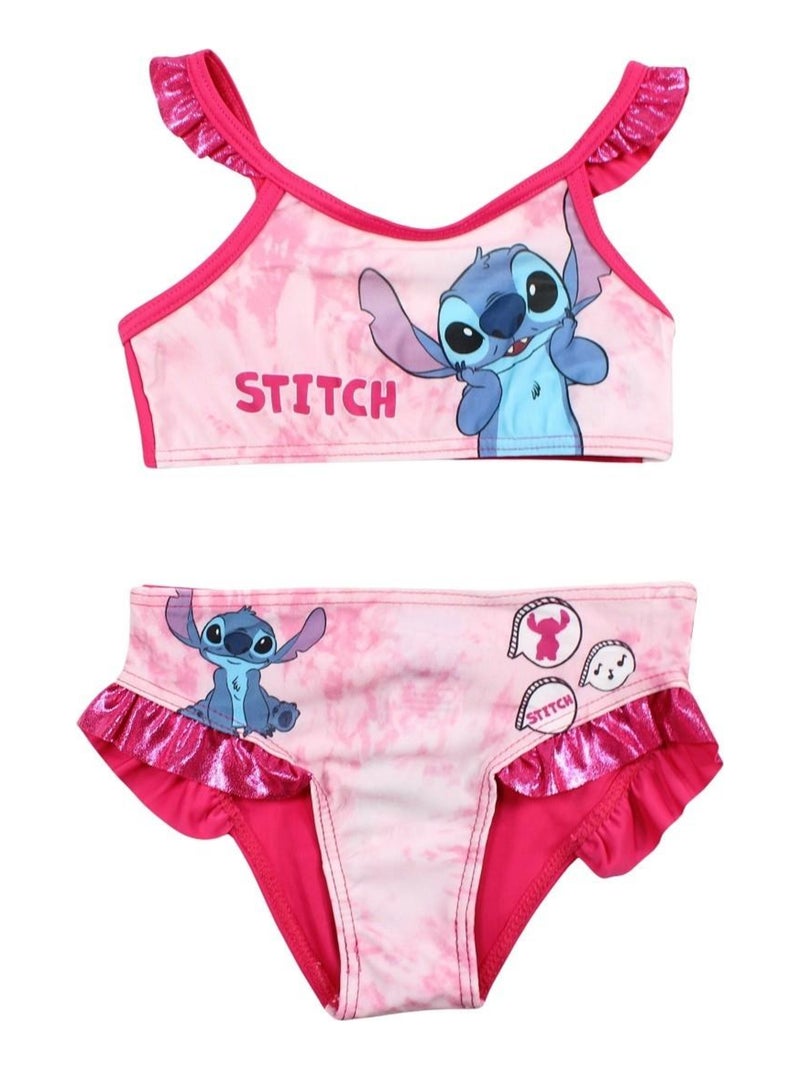 Disney - Maillot De Bain imprimé Lilo Et Stitch Rose - Kiabi