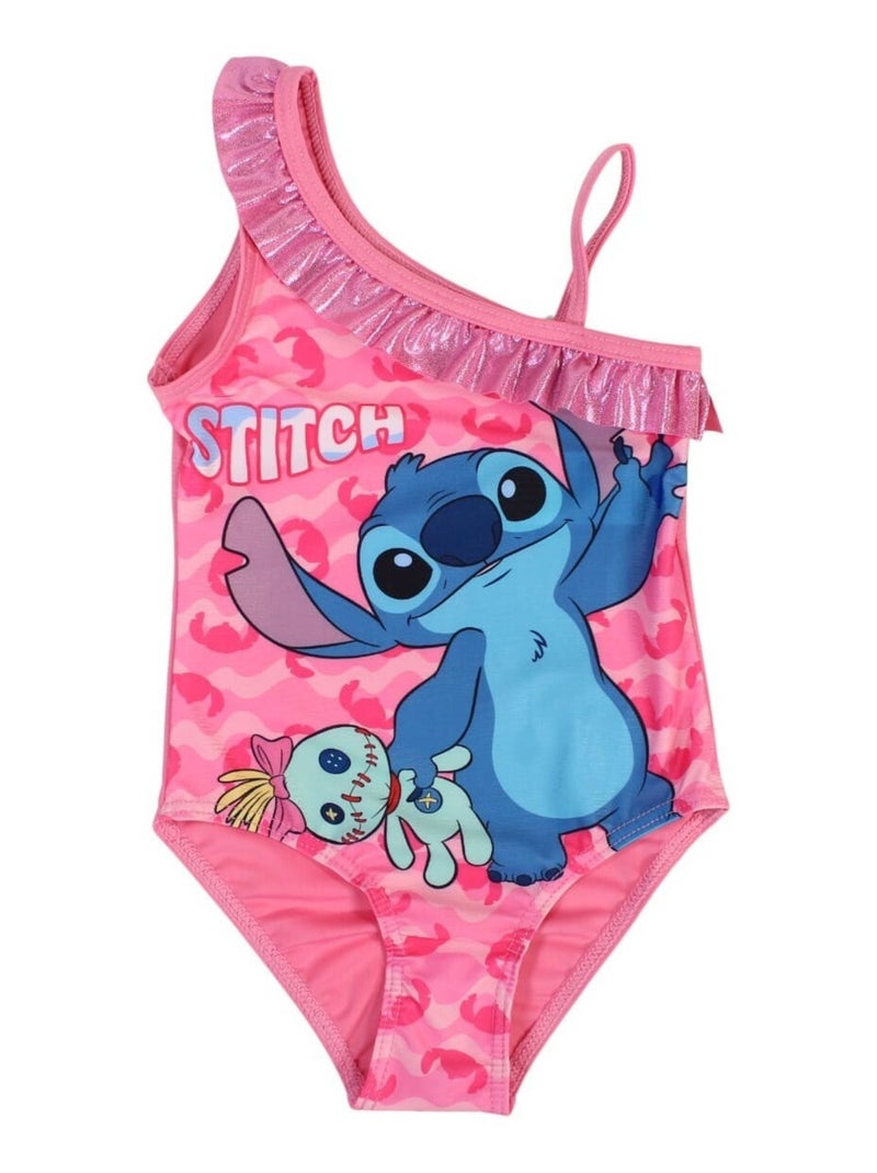 Disney - Maillot De Bain imprimé Lilo Et Stitch Rose - Kiabi