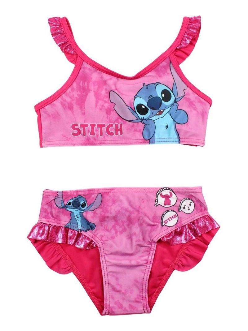 Disney - Maillot De Bain imprimé Lilo Et Stitch Rose fushia - Kiabi