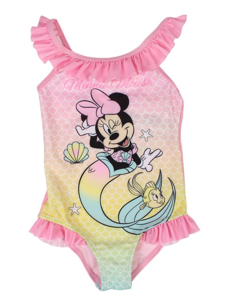 Disney - Maillot De Bain imprimé Minnie Rose - Kiabi
