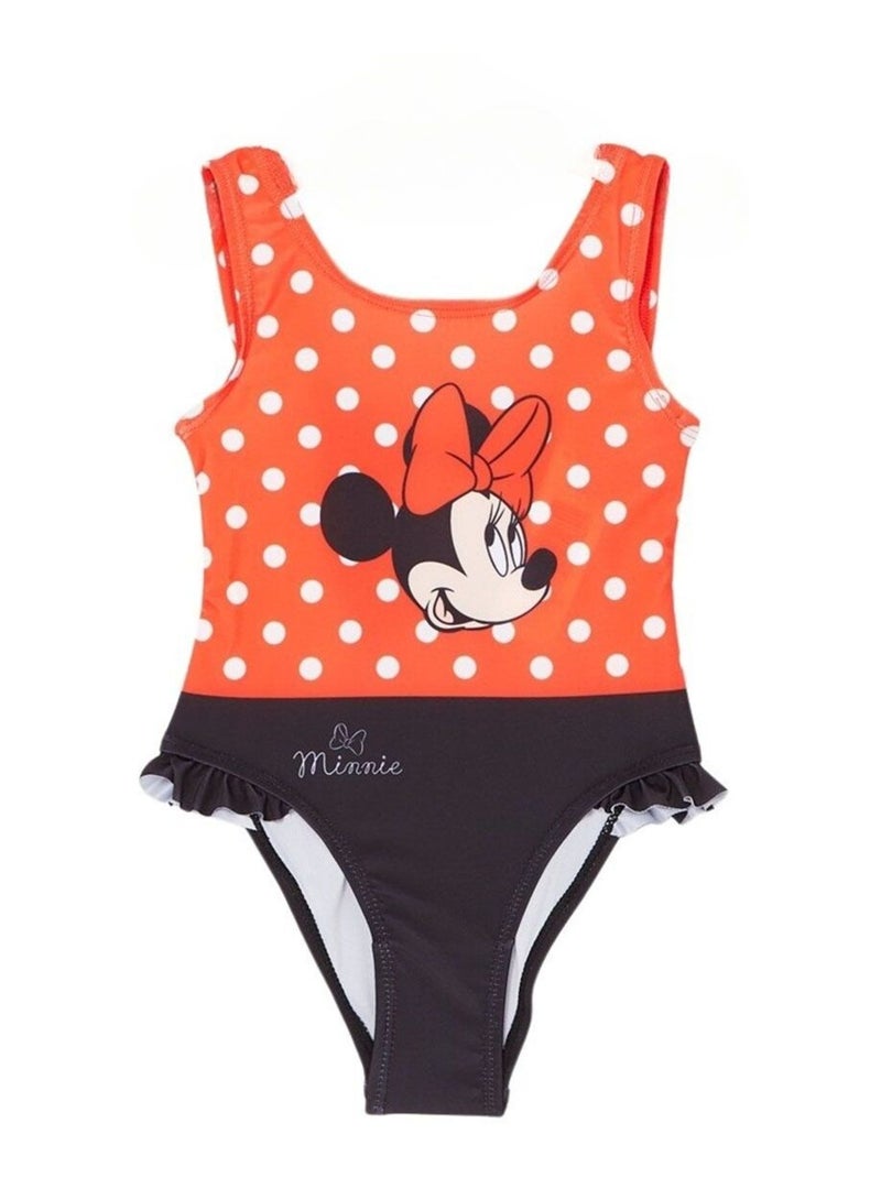 Disney - Maillot De Bain imprimé Minnie Rouge - Kiabi