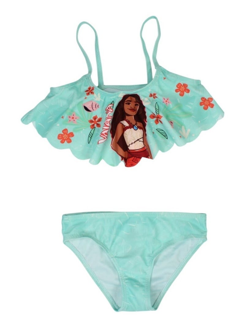 Disney - Maillot De Bain imprimé Vaiana Bleu - Kiabi