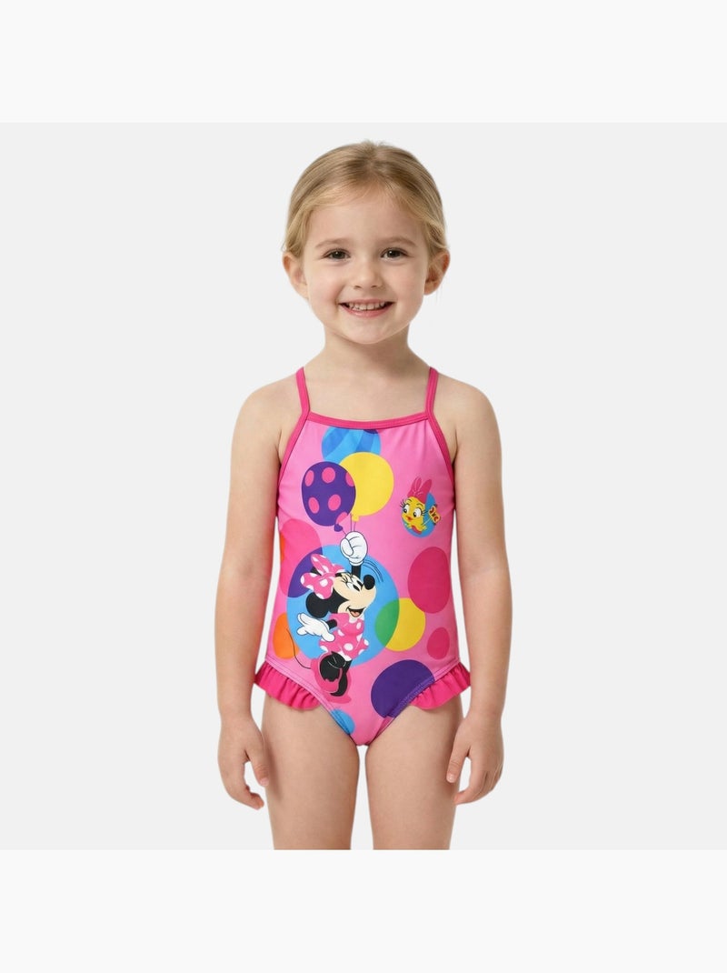 Maillot De Bain Bikini Fille Minnie Mouse - Rose - Taille Fille - Neuf Avec étiquettes