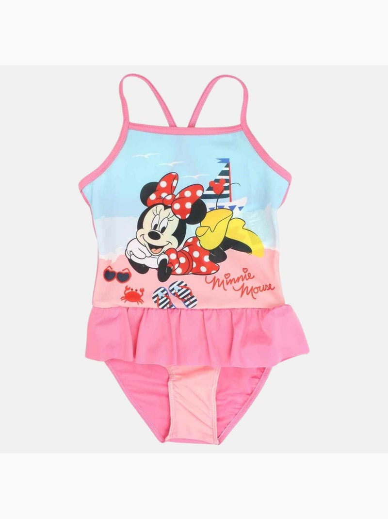 Disney - Maillot de bain une pièce fille imprimé Rose - Kiabi