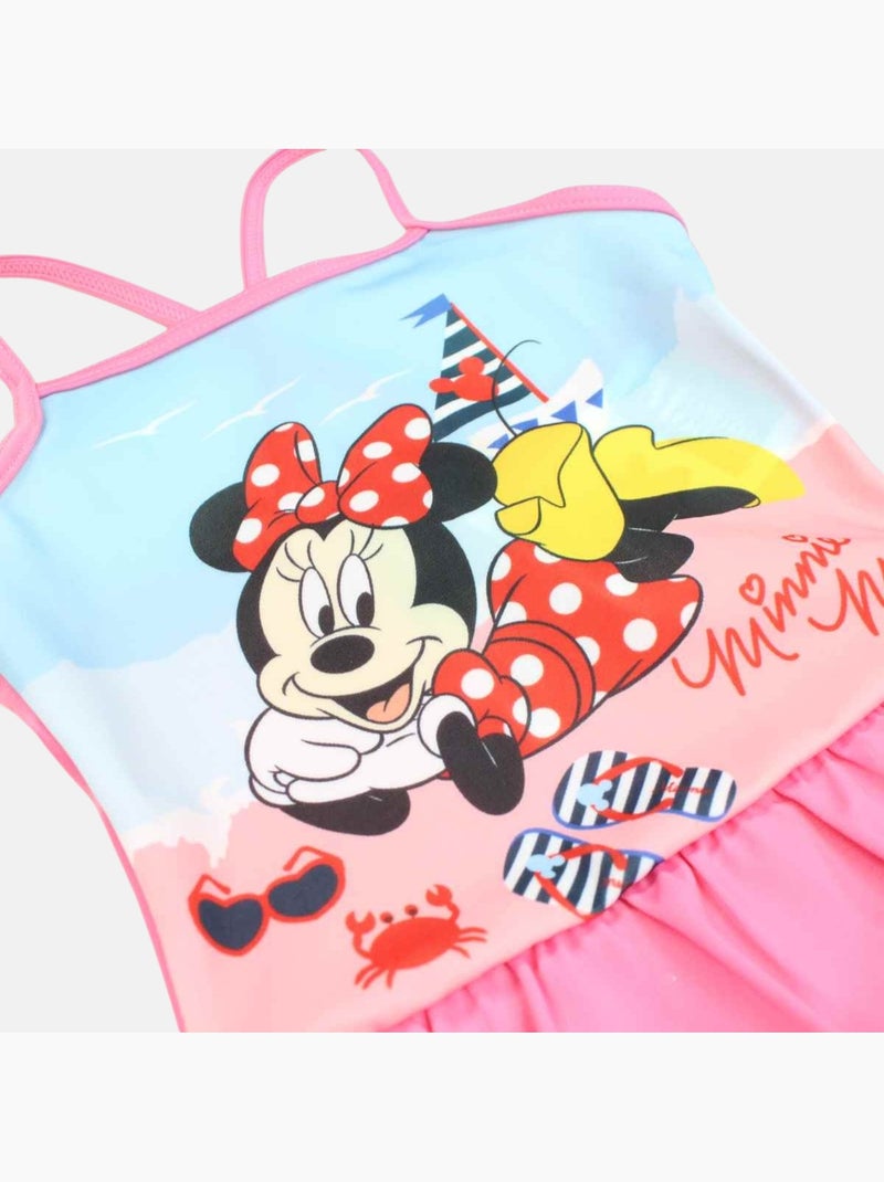 Disney - Maillot de bain une pièce fille imprimé Rose - Kiabi
