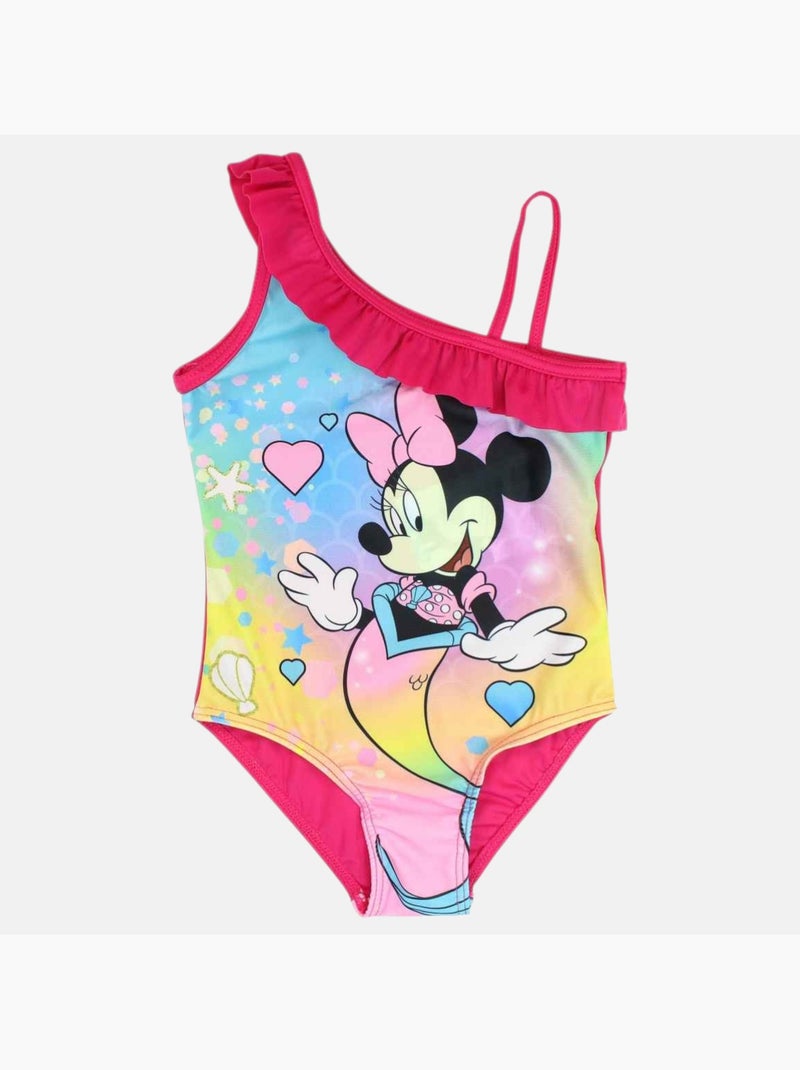 Disney - Maillot de bain une pièce fille imprimé Rose fushia - Kiabi