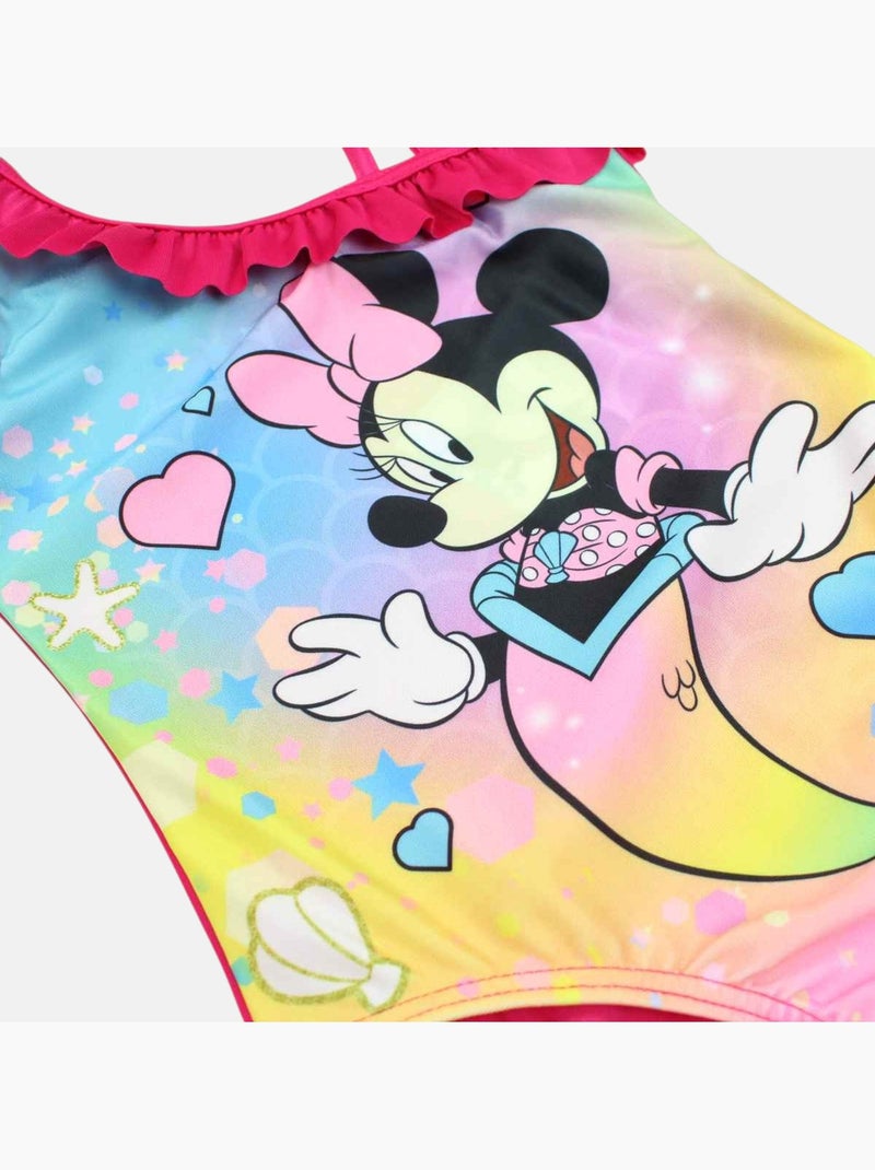 Disney - Maillot de bain une pièce fille imprimé Rose fushia - Kiabi