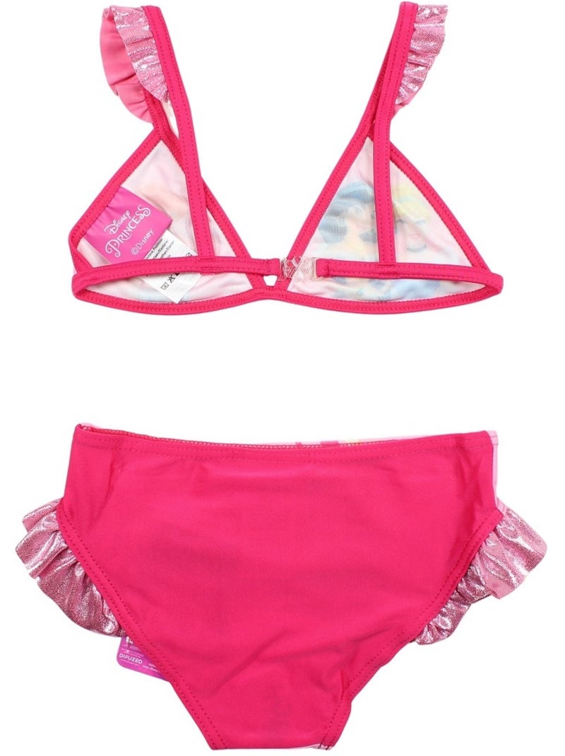 Disney - Maillot de bain une pièce fille imprimé Rose fushia - Kiabi