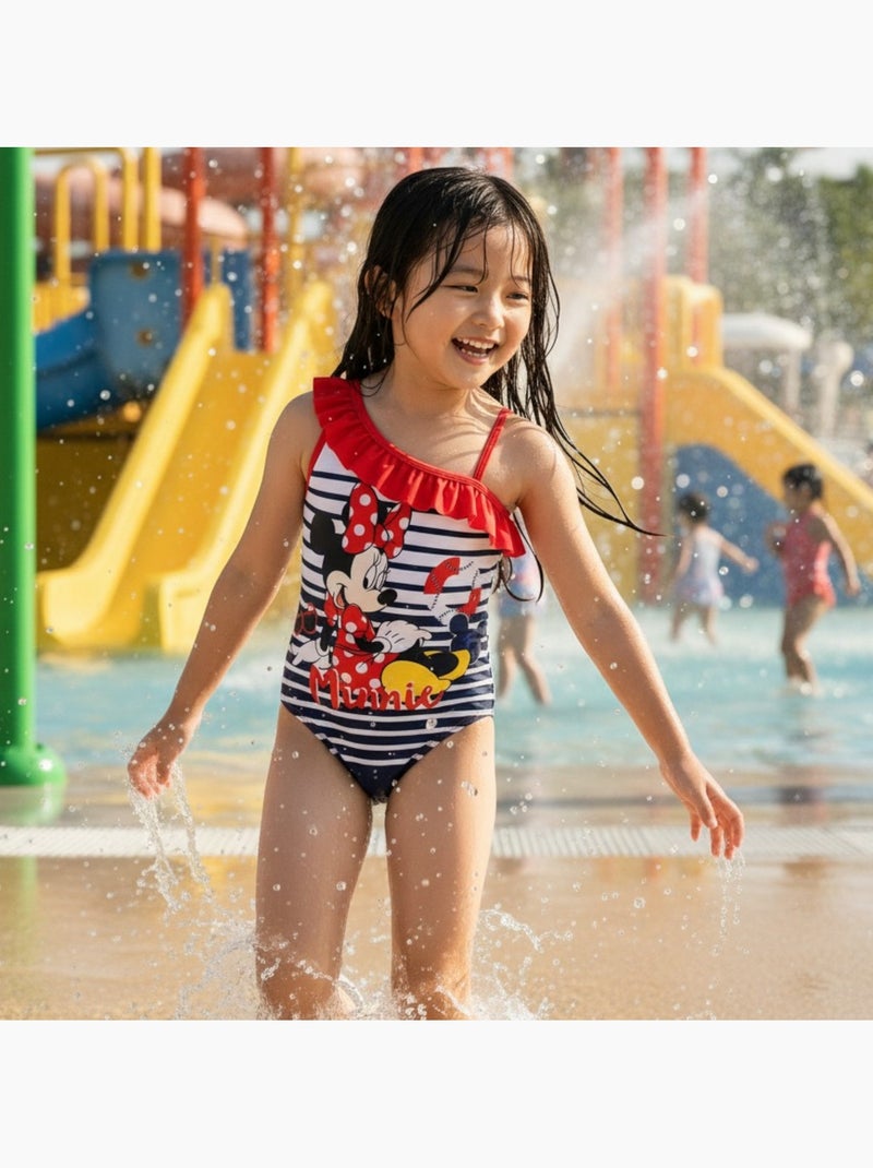 Disney - Maillot de bain une pièce fille imprimé Rouge - Kiabi