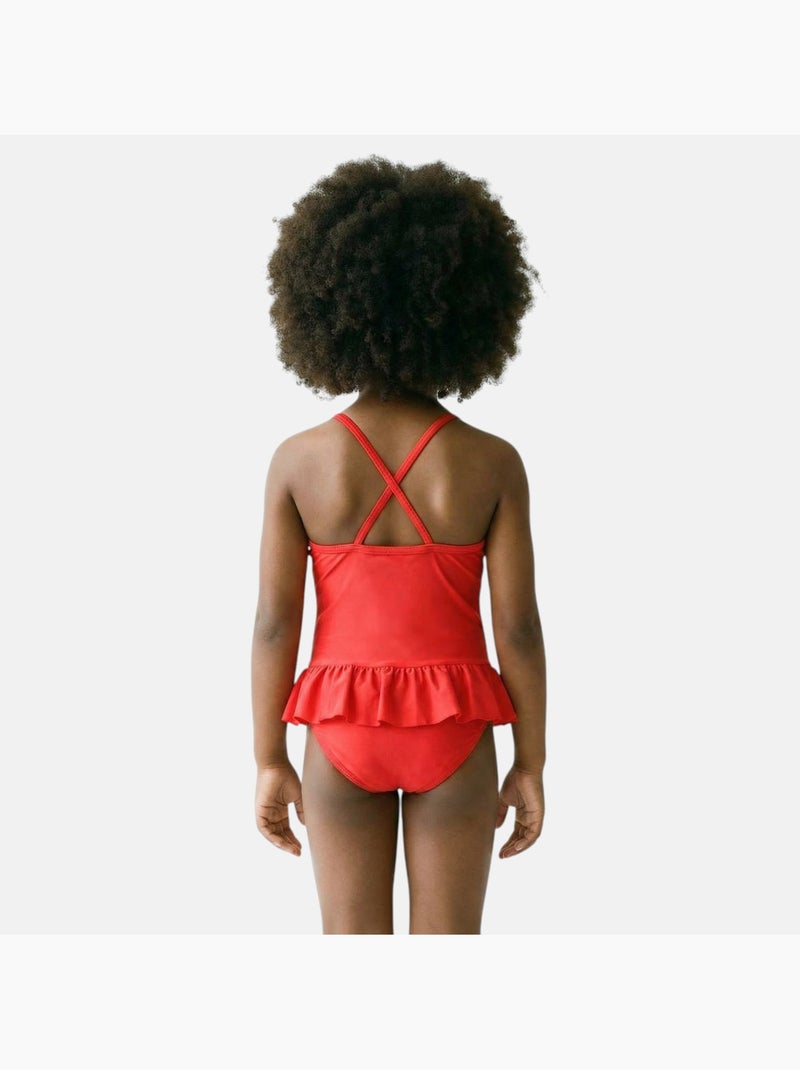 Disney - Maillot de bain une pièce fille imprimé Rouge - Kiabi