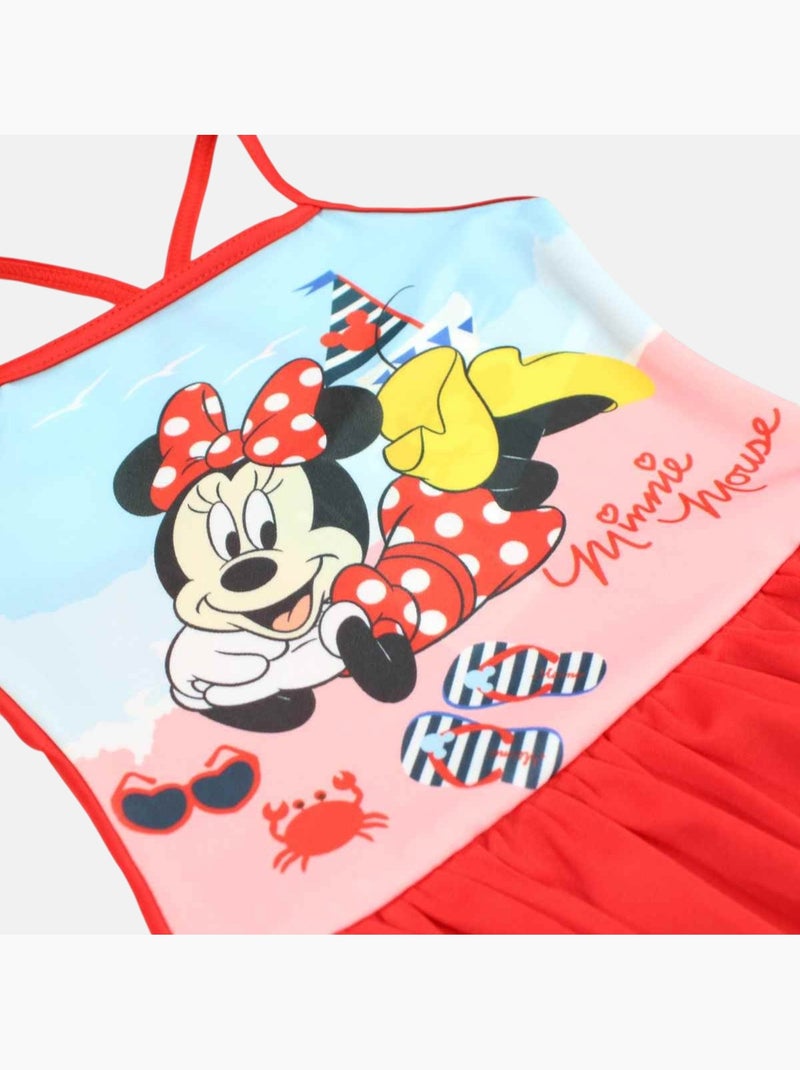 Disney - Maillot de bain une pièce fille imprimé Rouge - Kiabi