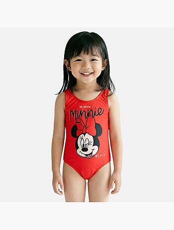 Disney - Maillot enfant une pièce rouge motif personnage