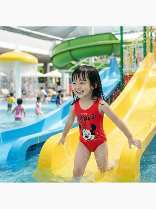 Disney - Maillot enfant une pièce rouge motif personnage - Kiabi