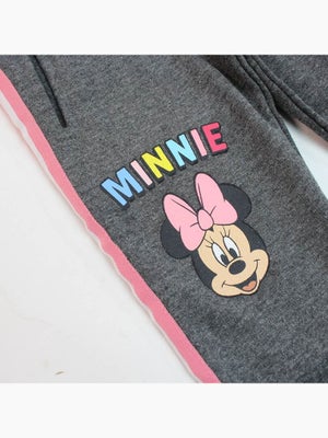 Jogging Fille Minnie Rose - Molletonné Chaud, Idéal Pour L'hiver