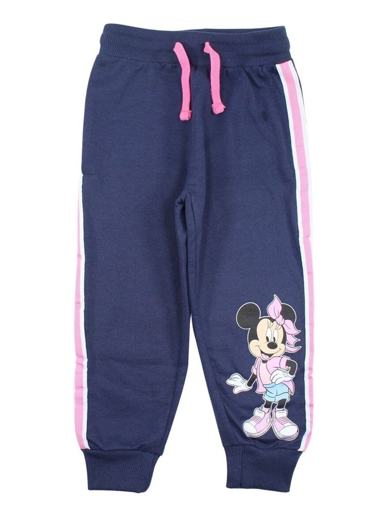 Disney - Pantalon De Jogging imprimé Minnie en coton Bleu marine - Kiabi