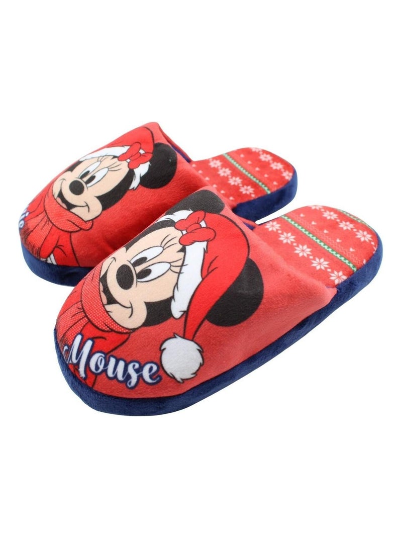 Disney - Pantoufle garçon Mickey et Minnie Rouge - Kiabi