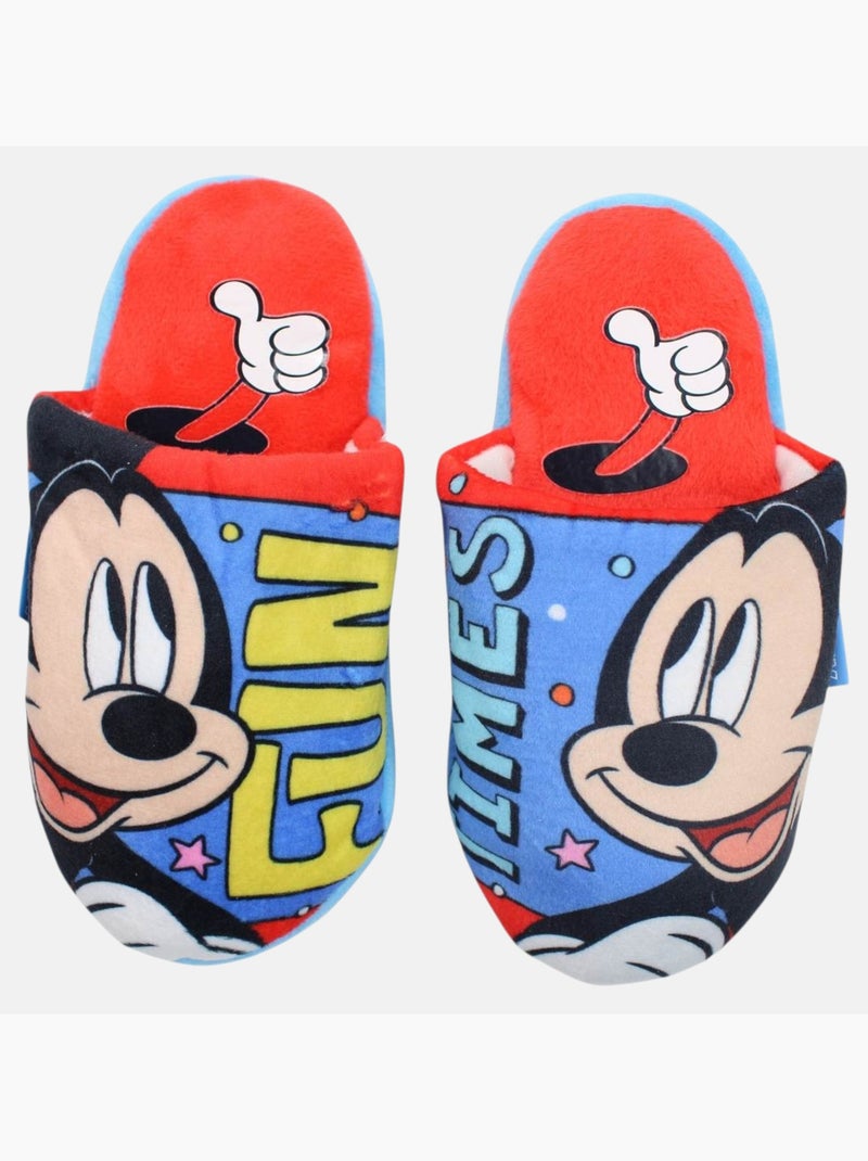 Disney - pantoufles mules imprimées, talon ouvert Bleu - Kiabi