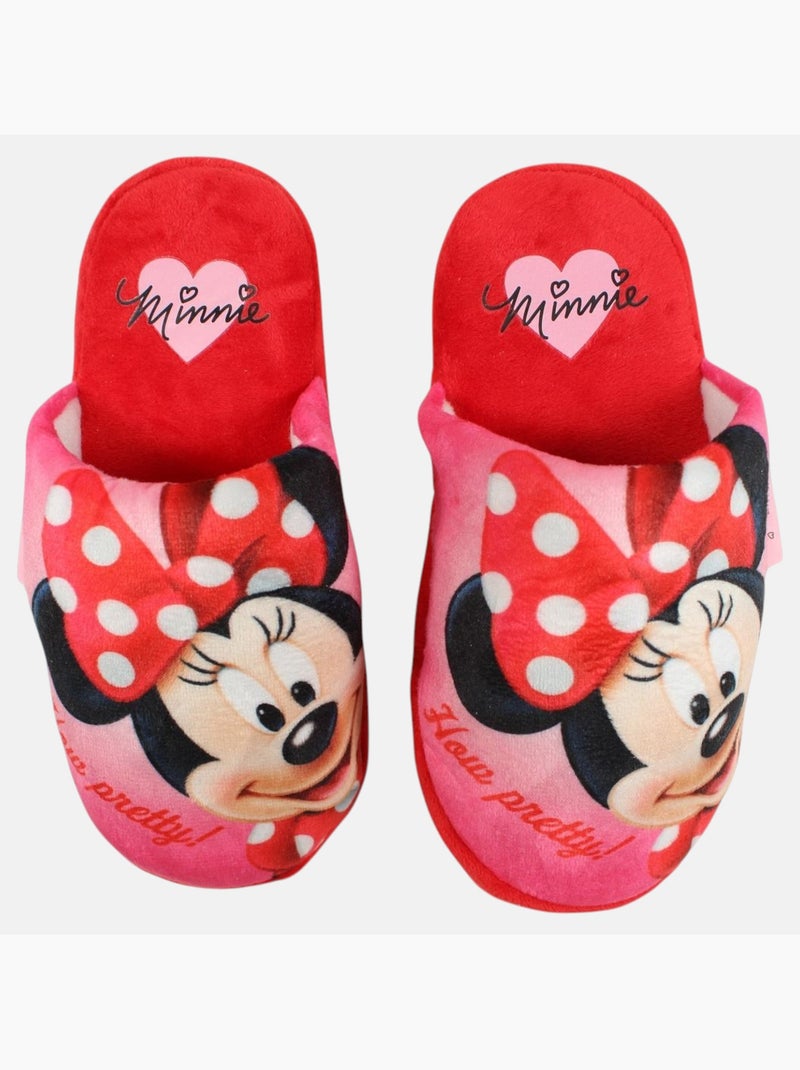 Disney - pantoufles mules imprimées, talon ouvert Rouge - Kiabi
