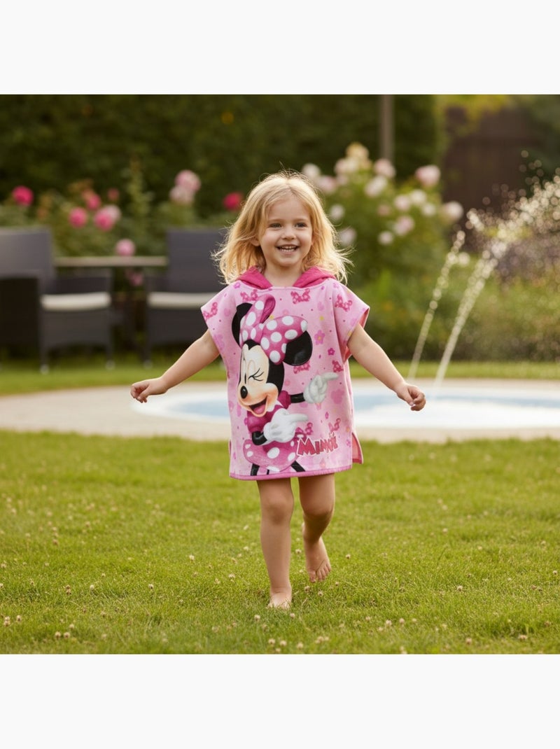 Disney - poncho de bain à capuche imprimé Rose - Kiabi