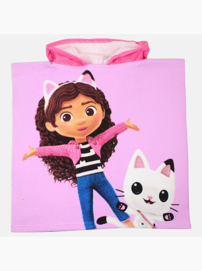 Disney - Poncho fille avec dessin Rose - Kiabi