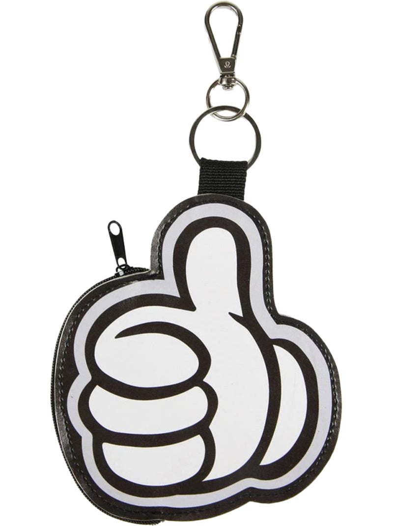 Disney - Porte-monnaie porte-clés motif Mickey Mouse motif/style Gant (Mickey Mouse) Noir Blanc - Kiabi