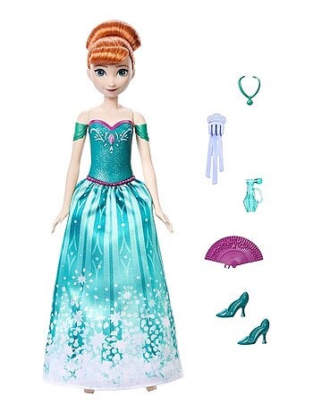 Disney - Poupée surprise Anna Spin & Reveal la reine des neiges