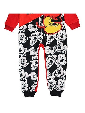 Disney - Pyjama combinaison enfant noir et rouge
