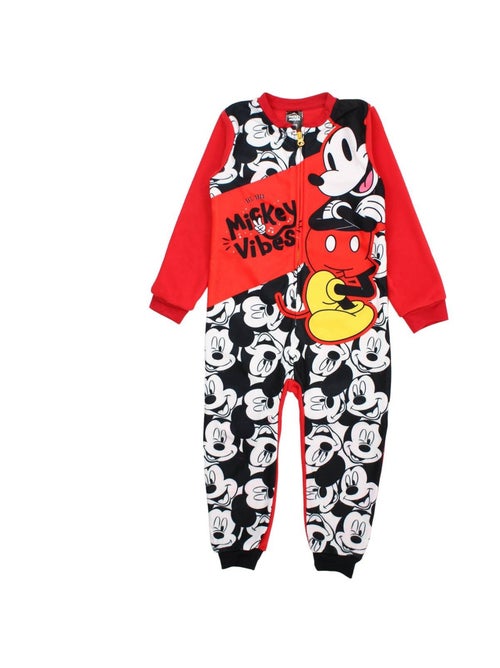 Disney - Pyjama combinaison enfant noir et rouge - Kiabi