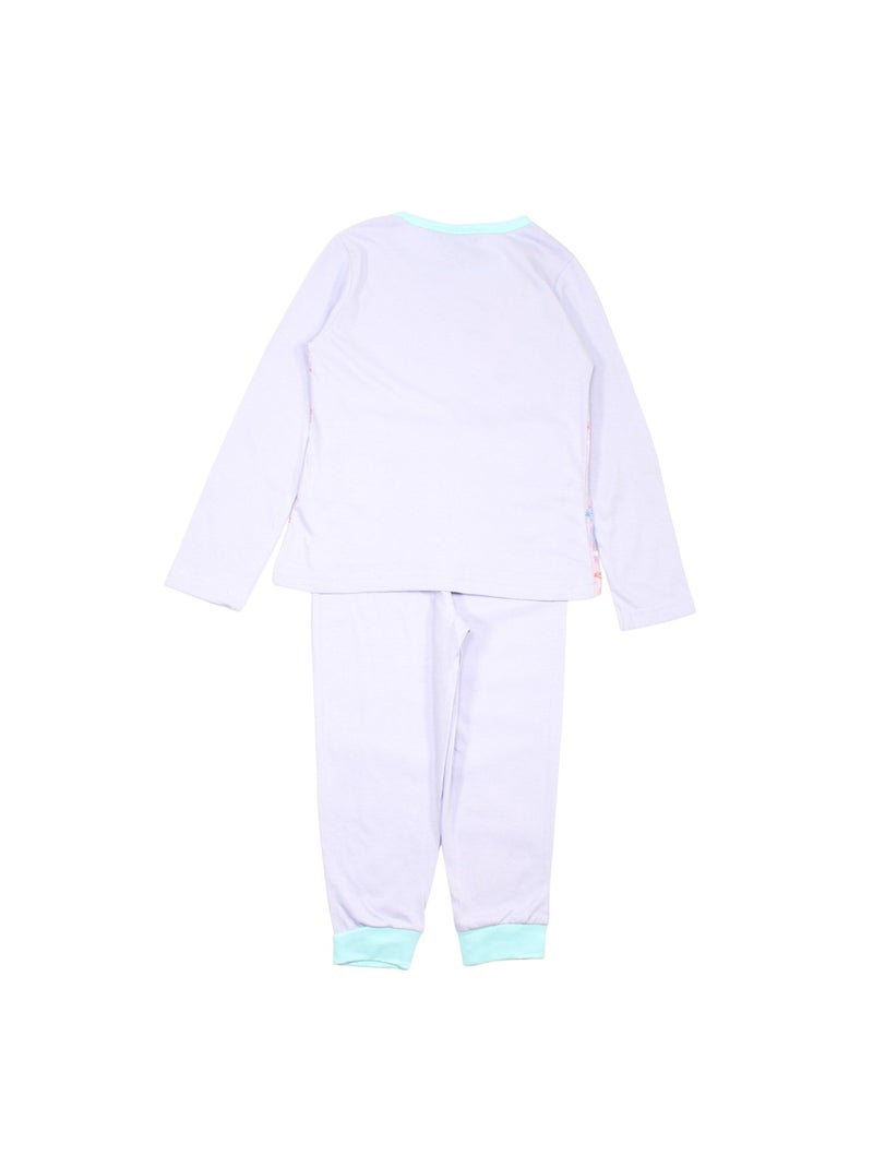 Disney - Pyjama coton Fille La Reine des Neiges Mauve - Kiabi