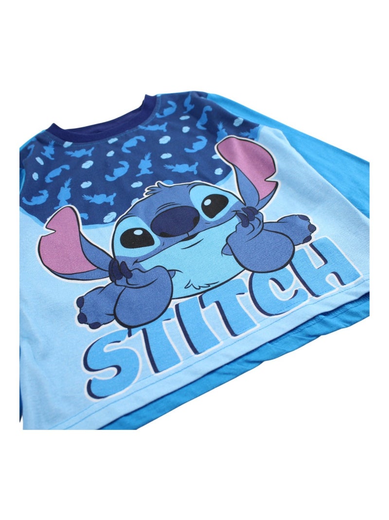 Disney - Pyjama coton Lilo et Stitch garçon Bleu - Kiabi