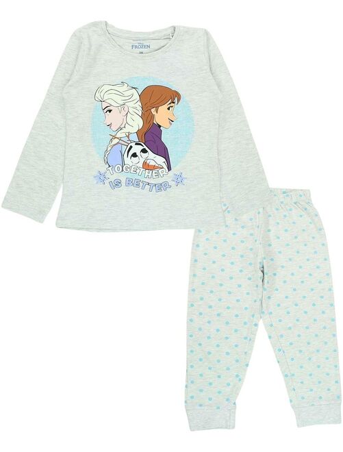Disney - Pyjama fille imprimé La Reine Des Neiges en coton - Kiabi