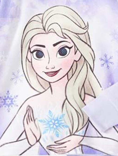 Plaid 'La Reine des neiges 2' 'Disney' - bleu - Kiabi - 7.00€