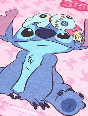 Pyjama Court Fille Lilo Et Stitch - 100% Coton - Sans Manches - Confortable Et Amusant