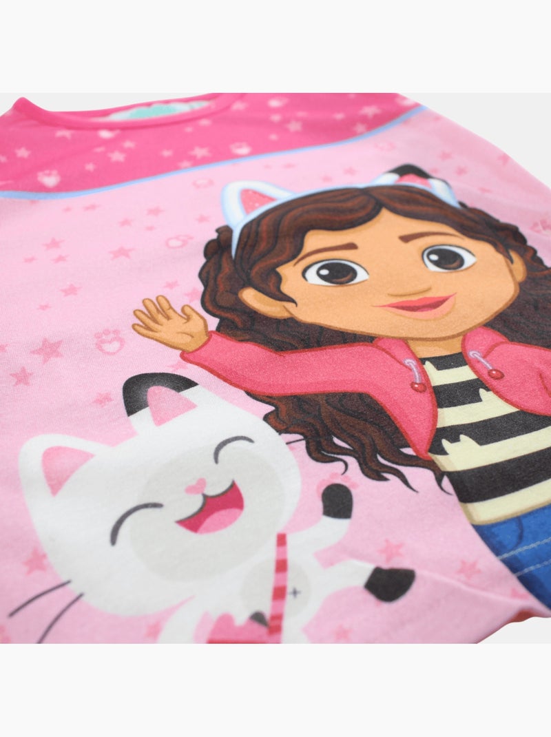 Disney - Pyjama fille imprimé manches longues pantalon Rose clair - Kiabi