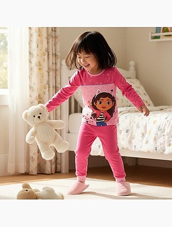 Disney - Pyjama fille imprimé manches longues pantalon