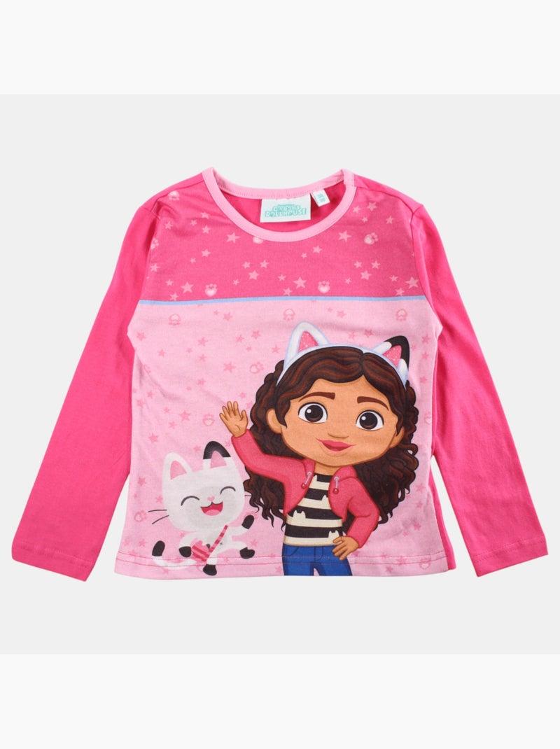 Disney - Pyjama fille imprimé manches longues pantalon Rose - Kiabi
