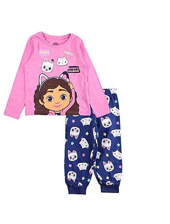 Disney - Pyjama fille imprimé manches longues pantalon