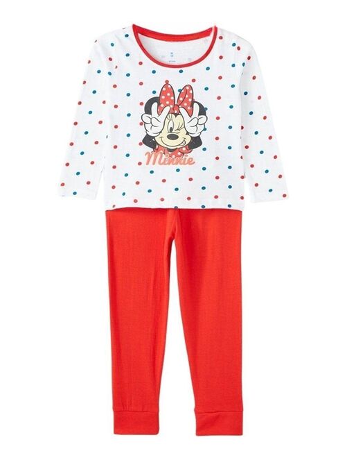 Pyjama dors-bien de Noël en velours 'Minnie' - rouge - Kiabi - 14.00€