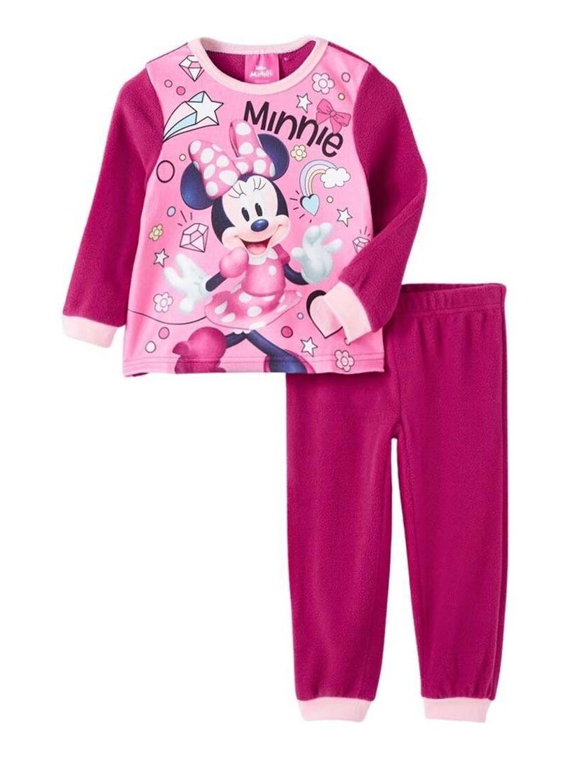 Disney - Pyjama fille imprimé Minnie Rose fushia - Kiabi