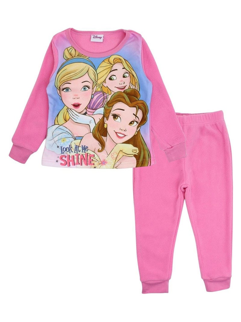 Disney - Pyjama fille imprimé Princesse Rose fushia - Kiabi