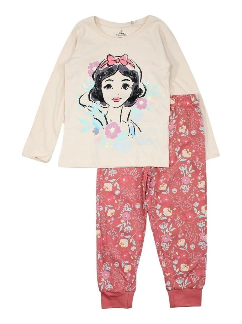 Disney - Pyjama fille Princesse Ecru - Kiabi