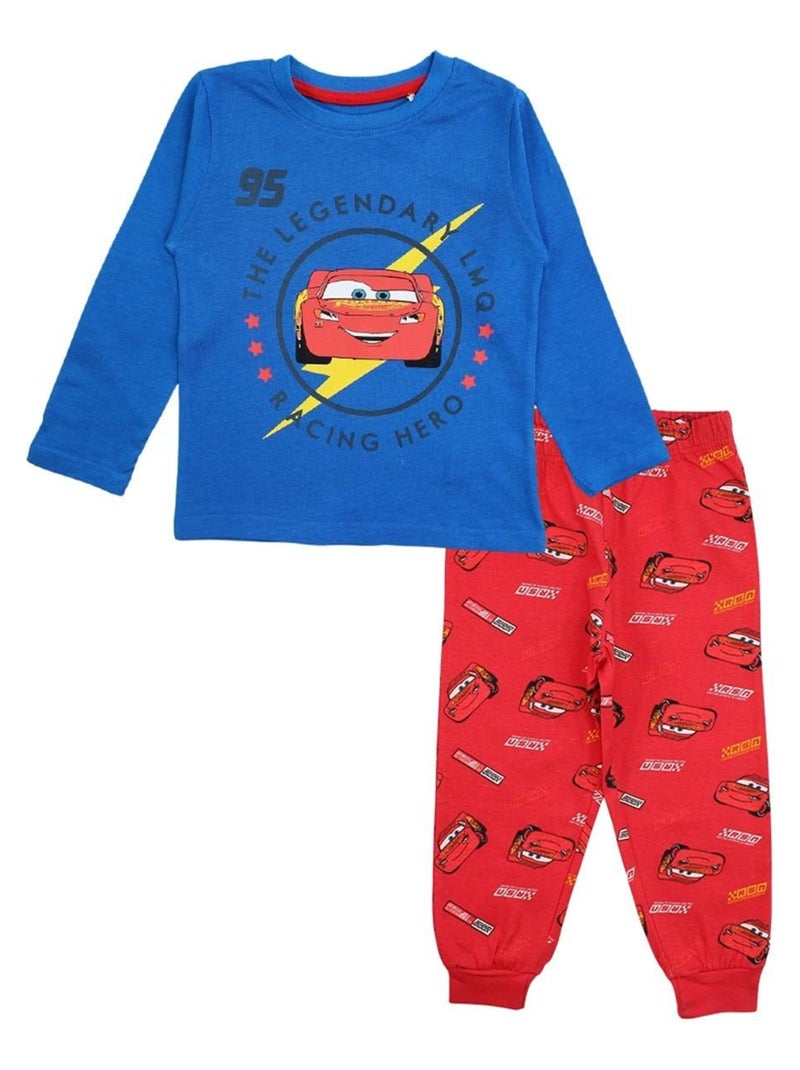 Disney - Pyjama garçon imprimé Cars en coton Bleu - Kiabi