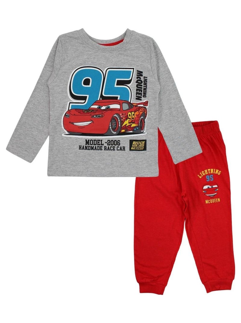 Disney - Pyjama garçon imprimé Cars en coton Gris - Kiabi