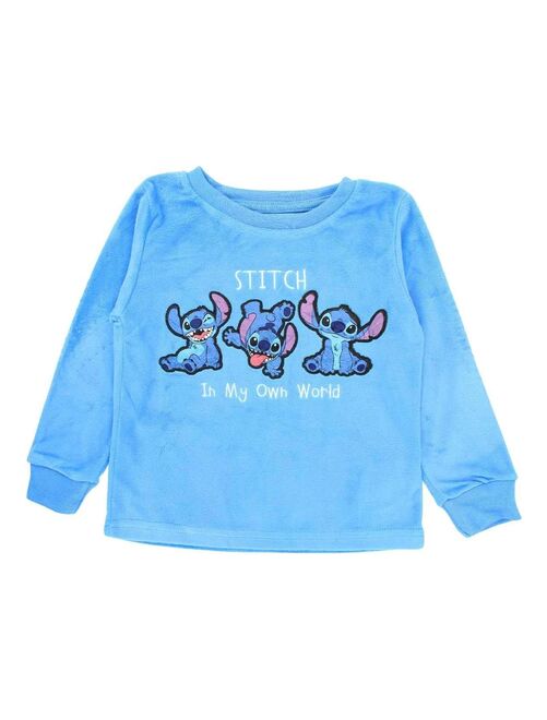 MODE EN WEB Coussin 3D Stitch Disney - 100% Polyester - Bleu